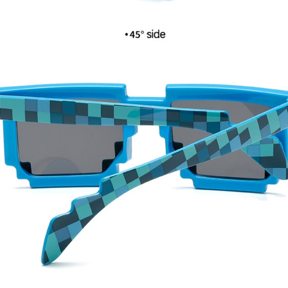 5/25 kids Minecraft themed sunglasses 2 colors avail Green or Blue new in pack. - Picture 12 of 14